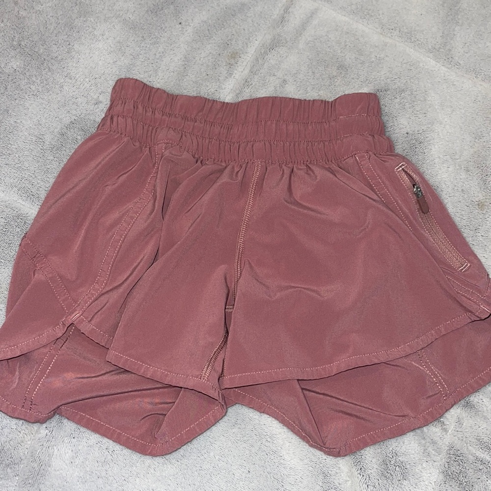 lulu lemon tracker shorts , size 4, purple